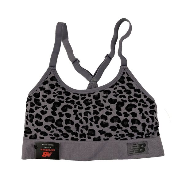 New Balance Other - New Women’s New Balance Strata Black Leopard Print Sports Bra Sz M NWT M Impact